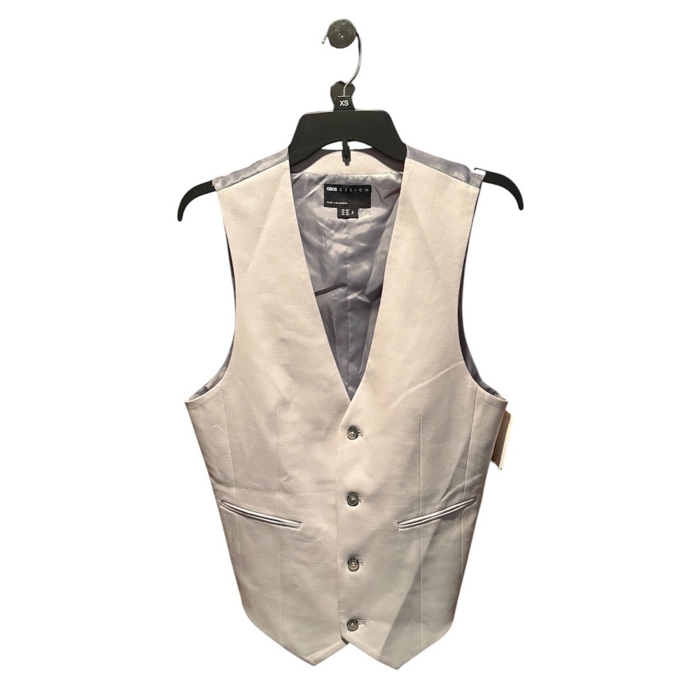 Asos Design Men's Suit Vest Gray 40R